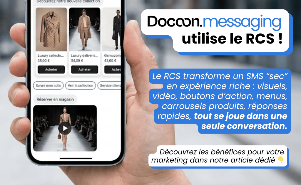 Illustration Docoon Messaging intègre le RCS