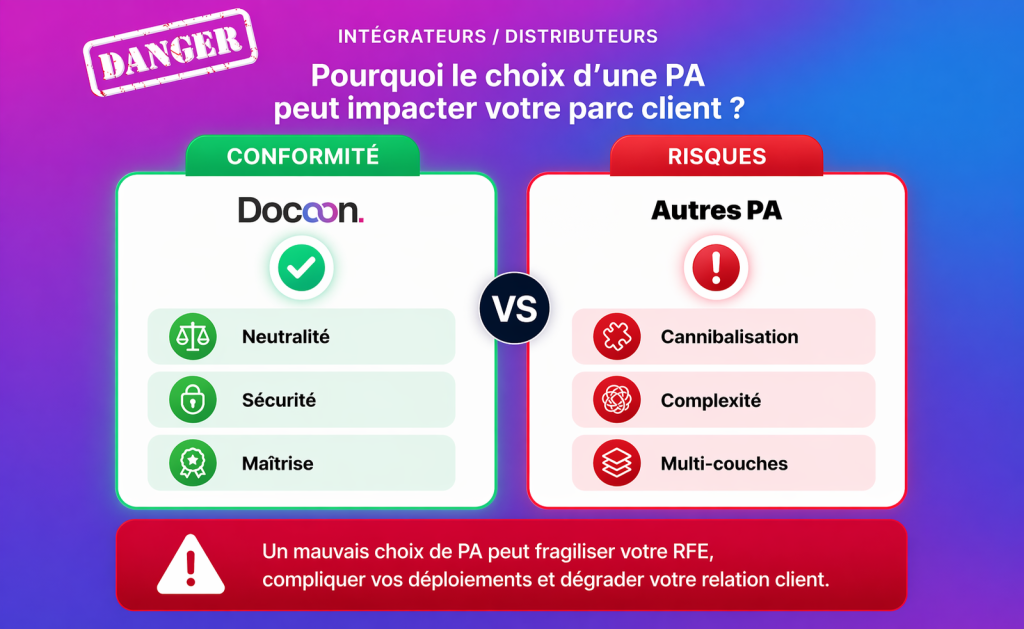 Visuel d'illustration : pourquoi choisir Docoon Invoice / concurrents ?